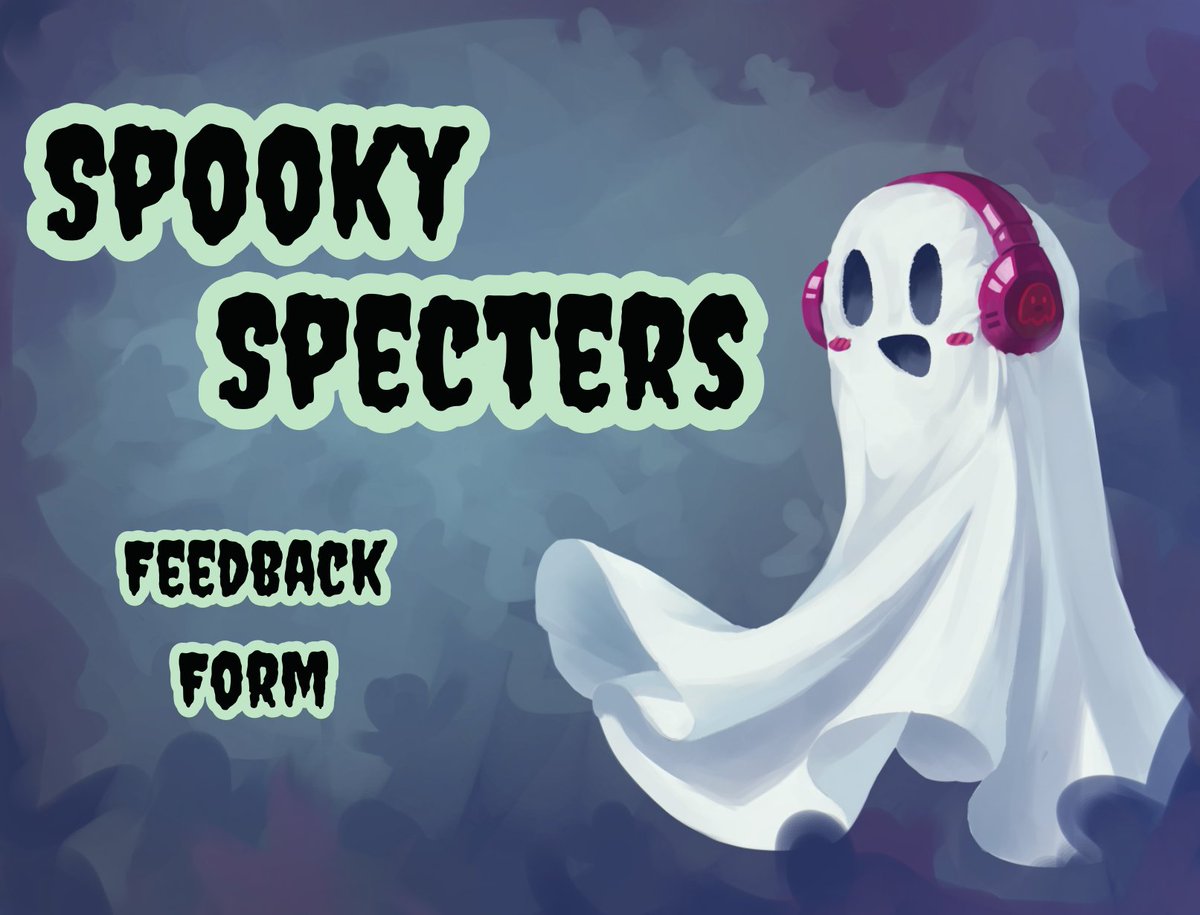 SpectersZine's tweet photo. With the end of the Zine event, we would like to share a feedback form with you all to see how future events hosted by our mods can be improved upon. https://t.co/a7spJjdc6V 

Once again, thank you so much for everyone who was involved with this project! https://t.co/7gkA1R9jRh