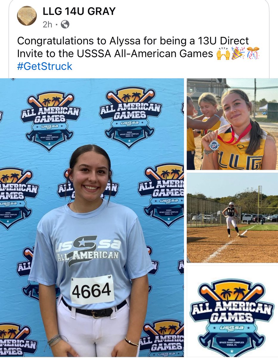 Alyssa Gately (@alyssa_gately29) on Twitter photo So excited to make the 13U Direct Invite to the USSSA All American Games. Excited to represent my team <a href="/LLG14UGray/">LLG Gray 14U</a> #classof2029 #softball #3sportathlete <a href="/ussa/">USSA</a> <a href="/Org_LLG/">Lady Lightning Gold Org Account</a> So excited to make the 13U Direct Invite to the USSSA All American Games. Excited to represent my team <a href="/LLG14UGray/">LLG Gray 14U</a> #classof2029 #softball #3sportathlete <a href="/ussa/">USSA</a> <a href="/Org_LLG/">Lady Lightning Gold Org Account</a>