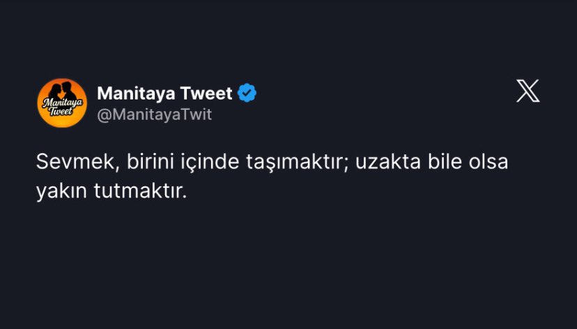 Sevmek, birini içinde taşımaktır.