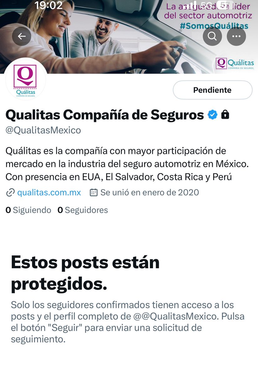 MinervaCaste's tweet photo. @QualitasMexico qué bueno que protegen más sus publicaciones que a sus asegurados. Pésimo servicio. https://t.co/LhapChCfNO