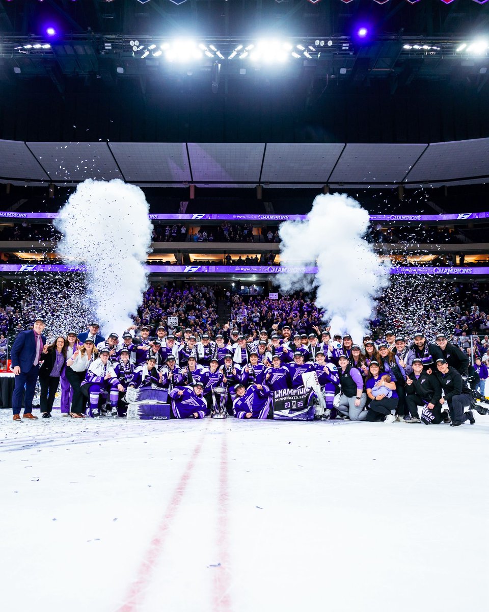 PWHL (@thepwhlofficial) on Twitter photo Not once, but TWICE!🏆
The <a href="/PWHL_Minnesota/">x - Minnesota Frost</a> defend their reign as 2025 Walter Cup champions! Not once, but TWICE!🏆
The <a href="/PWHL_Minnesota/">x - Minnesota Frost</a> defend their reign as 2025 Walter Cup champions!