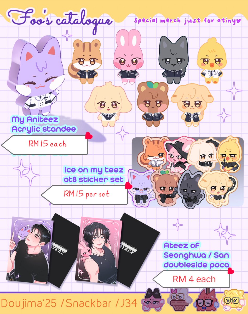 foo_y33's tweet photo. Will going to #KPOPMASTERZinKL  and might bring &amp; selling some fanmade merch there , feel free to comment if interested! 

Some pictures of merch below comment heh🫴🏻✨

will update exact time &amp; location soon here！👋🏻 

#KpopMasterzinKualaLumpur #ATEEZinKL #ATEEZ https://t.co/H4R4nfcQAf