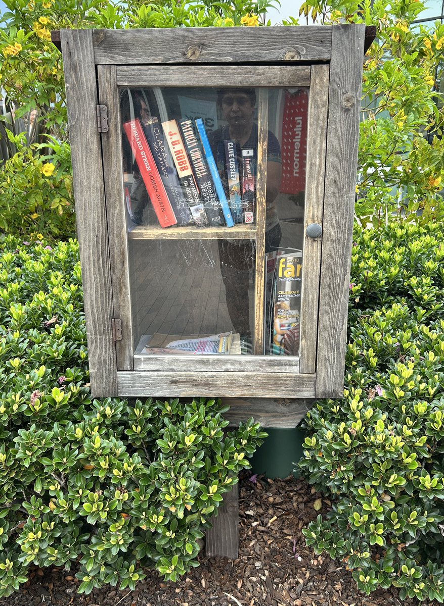 On my walk yesterday… Found a #littlefreelibrary. It looks picked over. The next time I visit, I’ll have to remember to take some of my books with me.
