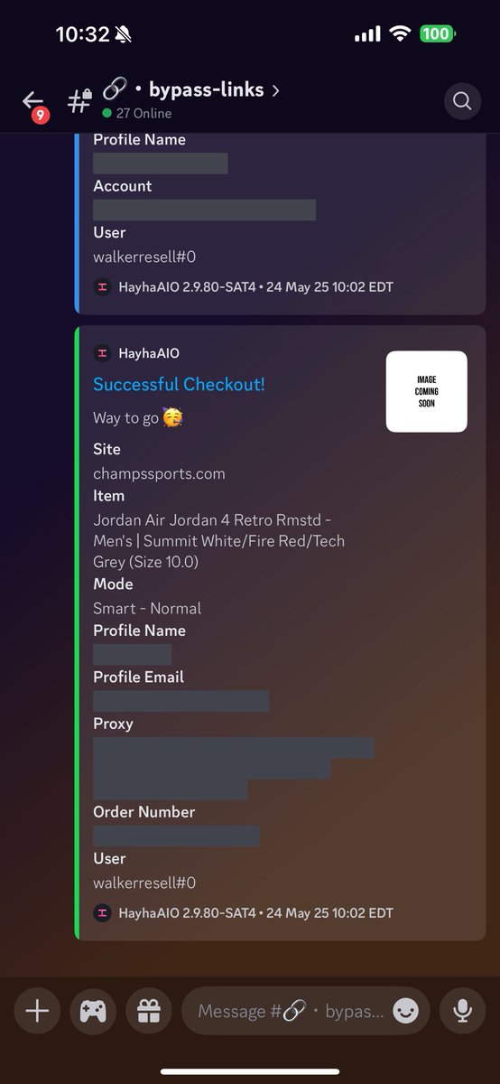 What a weekend. B:<a href="/Cybersole/">Cybersole</a> <a href="/HayhaBots/">Hayha Bots</a> P:<a href="/LiveProxies/">Live Proxies</a> <a href="/HypeProxiesio/">Hype Proxies</a>