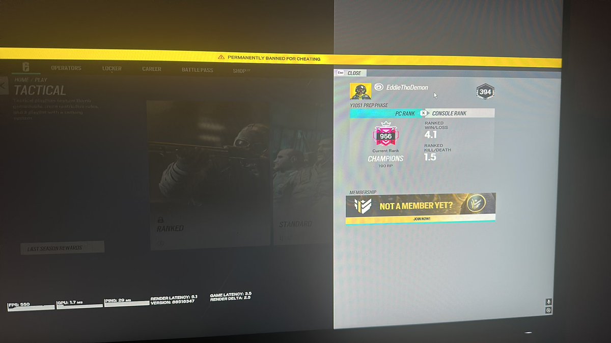 banned for cheating but no rr reset and i got +23 rollback W ubisoft <a href="/UbisoftSupport/">Ubisoft Support</a> always surprising me