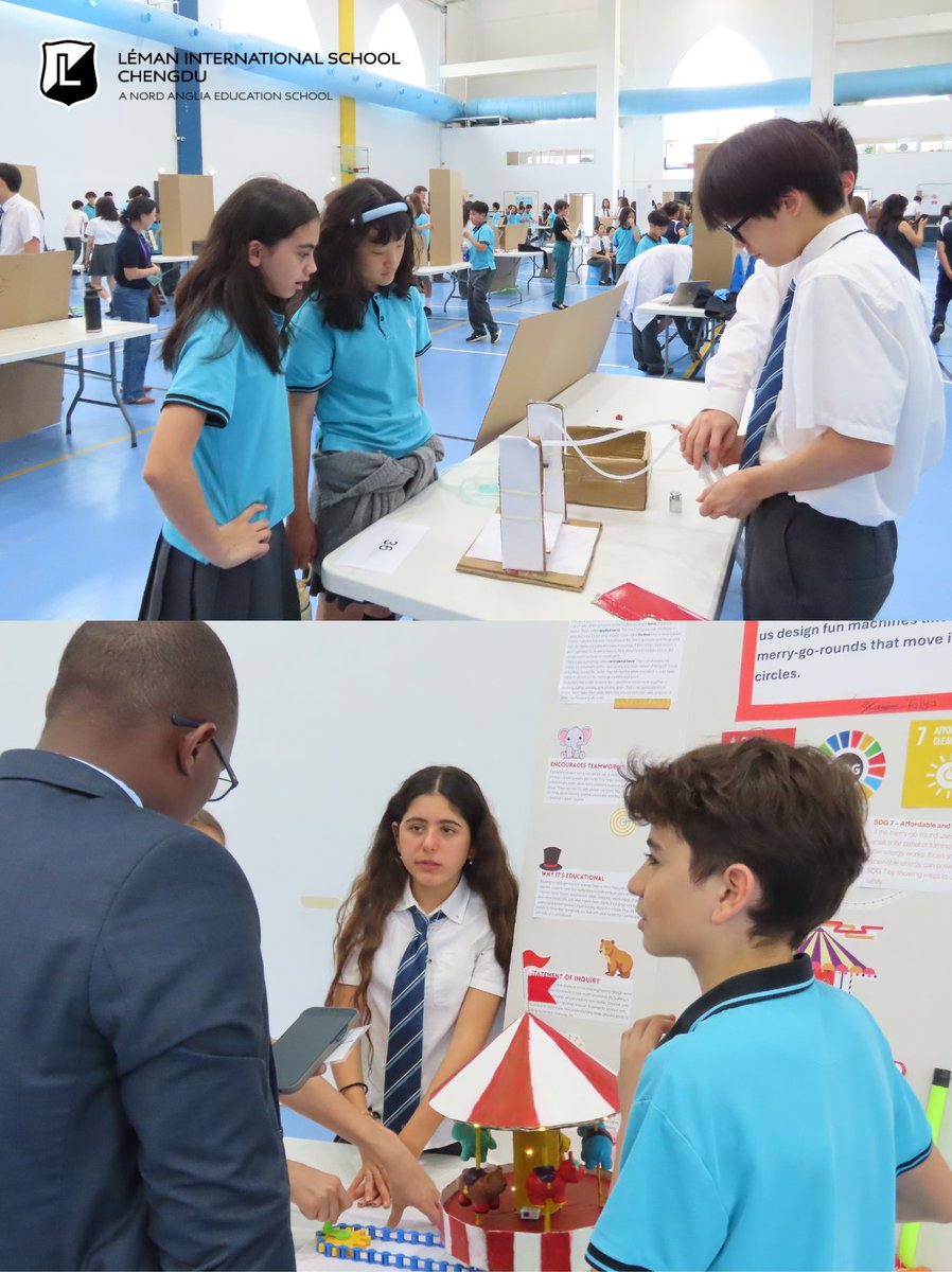 Last week, MYP students transformed Léman gym into a vibrant science showcase, presenting innovative projects on engineering and sustainability. The event inspired students and guests, highlighting a passion for discovery and connections to UN Sustainable Development Goals.