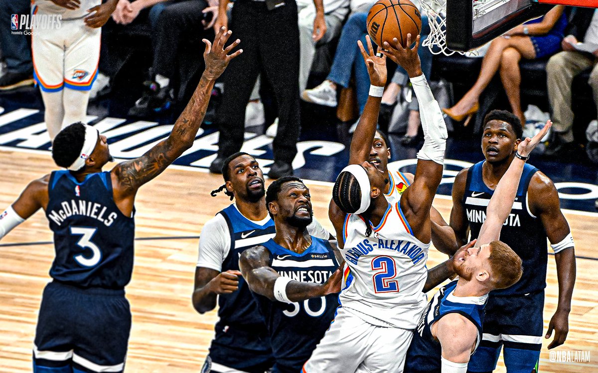 Vean este fotón: ¡TODOS CONTRA SHAI! 😱

#NBAPlayoffs