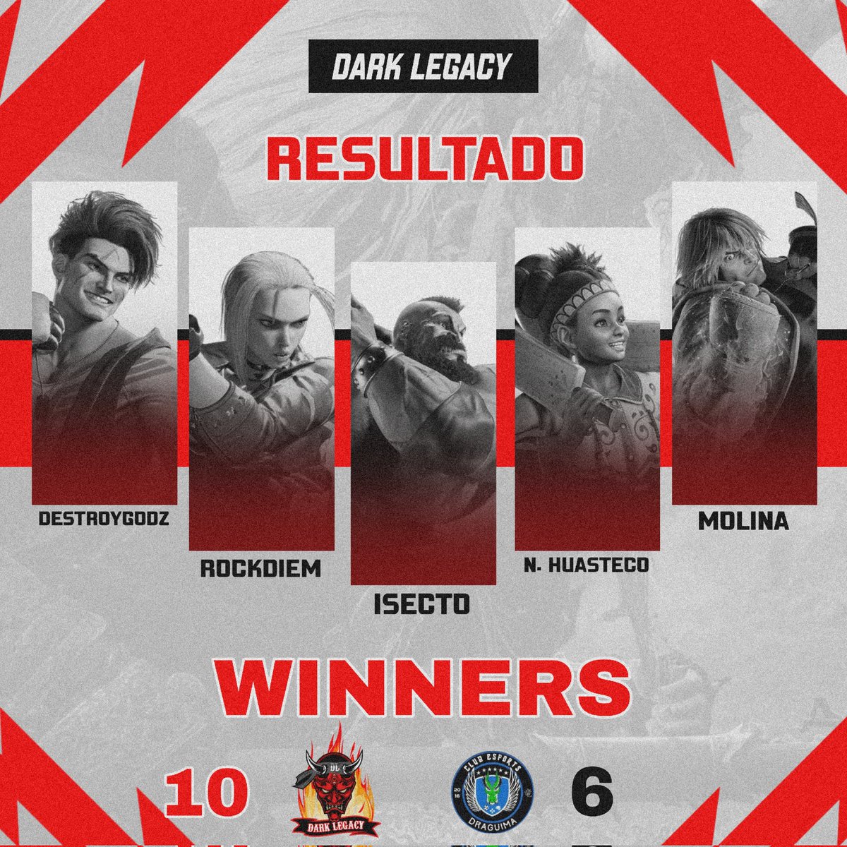 Ayer logramos una victoria más, muy díficil pero se logró el resultado, seguimos sumando en la liga mexicana 💪🏻
#LEGADOSCURO #FIGTHINGTEAMLEAGUE