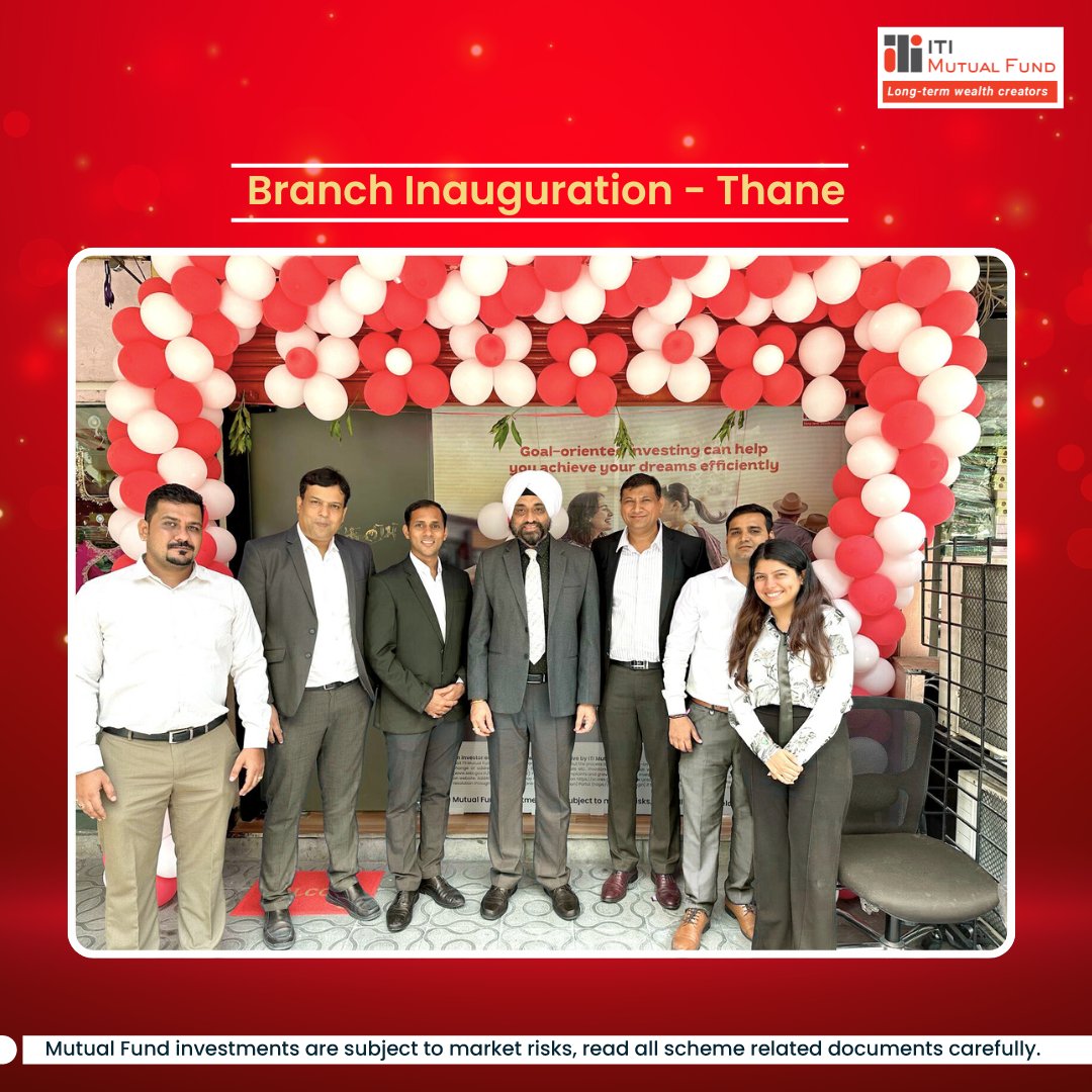 We’re excited to announce the inauguration of our Thane branch sales office by our CEO, Mr. Jatinderpal Singh, and COO, Mr. Hitesh Thakkar.
This marks yet another step forward in our journey to be closer to our investors and partners. 🌱📍

#ITIMutualFund #Investors #Partners