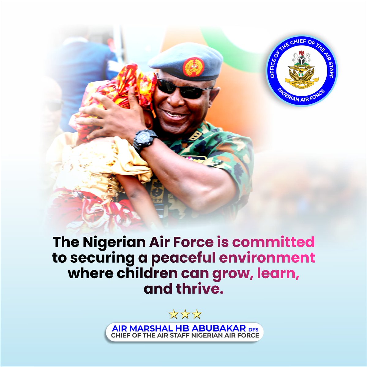NigAirForce's tweet photo. Happy Children’s Day to the Future Stars of our Nation https://t.co/p5J8tiyG3G