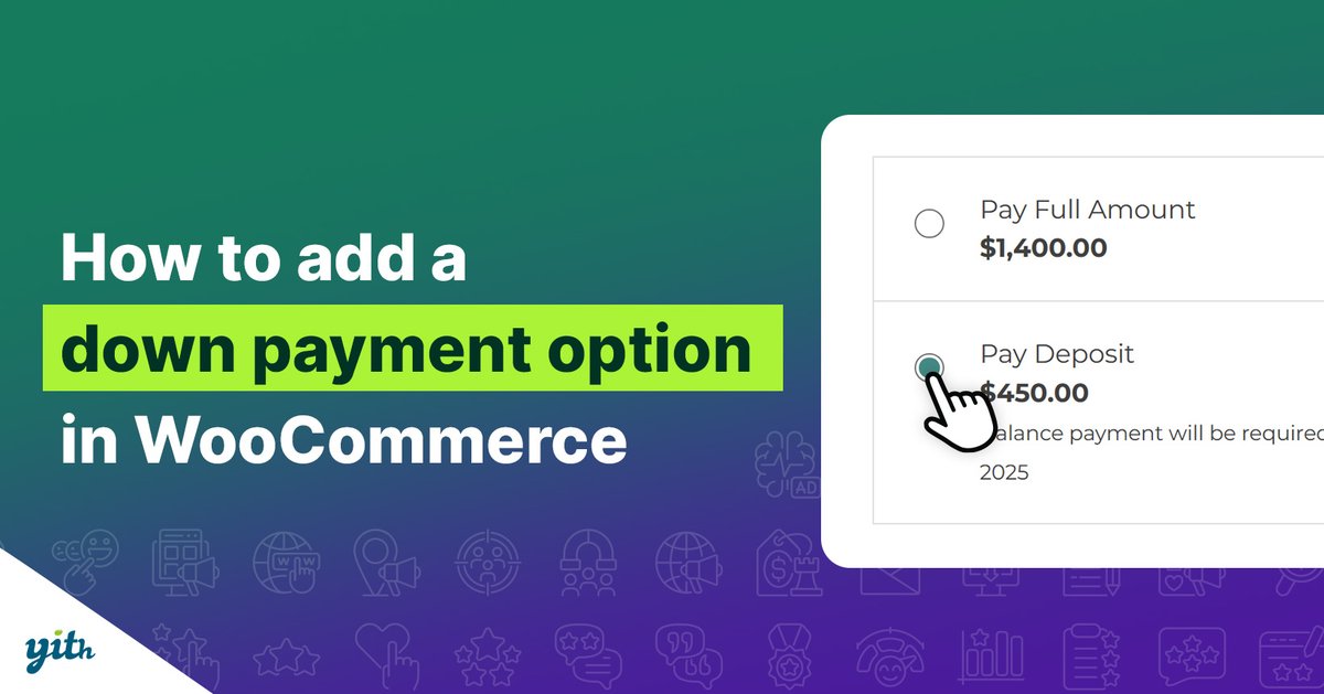 Paying a deposit upfront is common for expensive products, services, or custom-made items that require splitting the payment into two parts. It offers users flexibility, which can help increase sales on your site. Learn more here 👀 tinyurl.com/22m67puj
