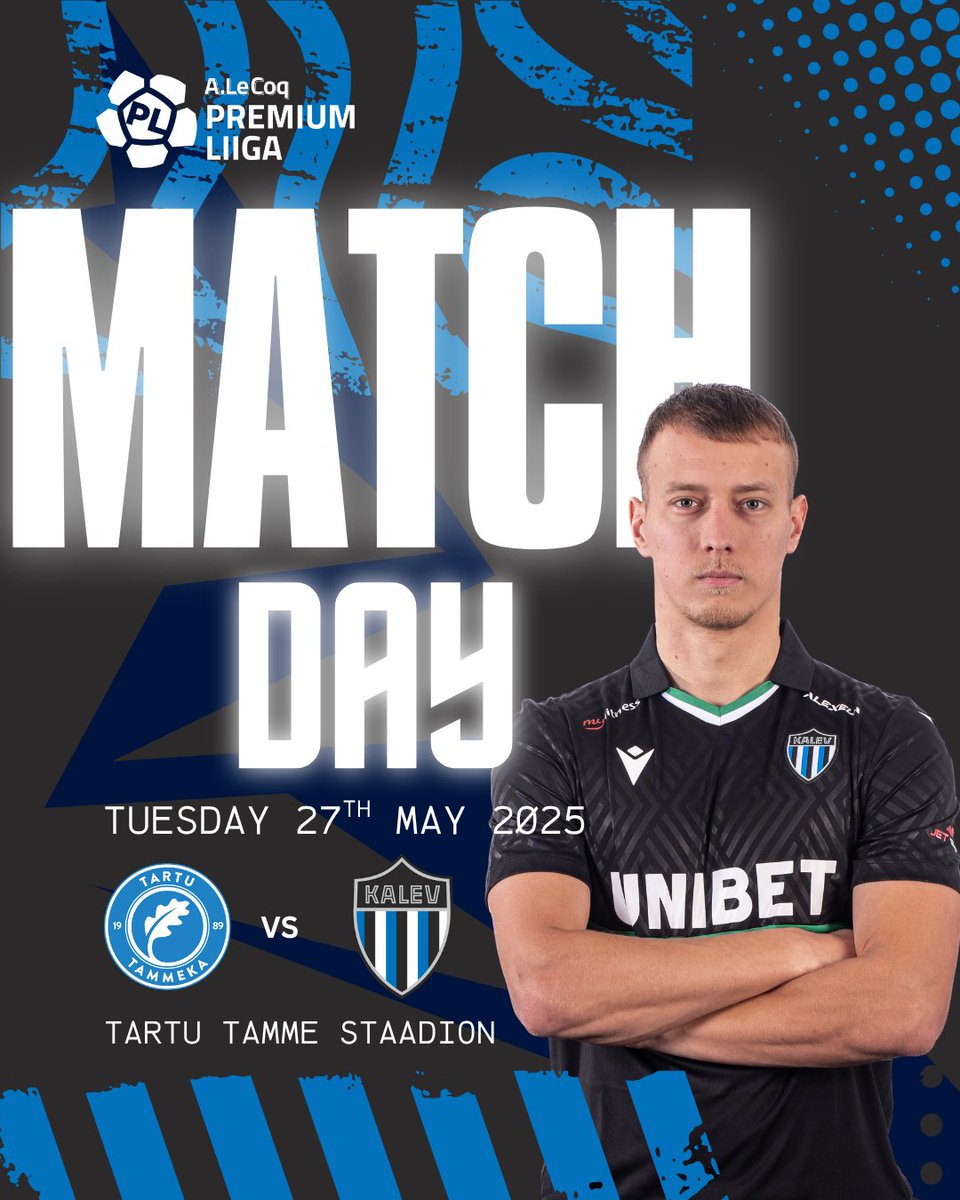 GAME DAY

A big game down in Tartu for the Kalev boys today!

Get yourself down to Tartu and make some noise for us, lets move up the table 

FORZA KALEV 🇪🇪