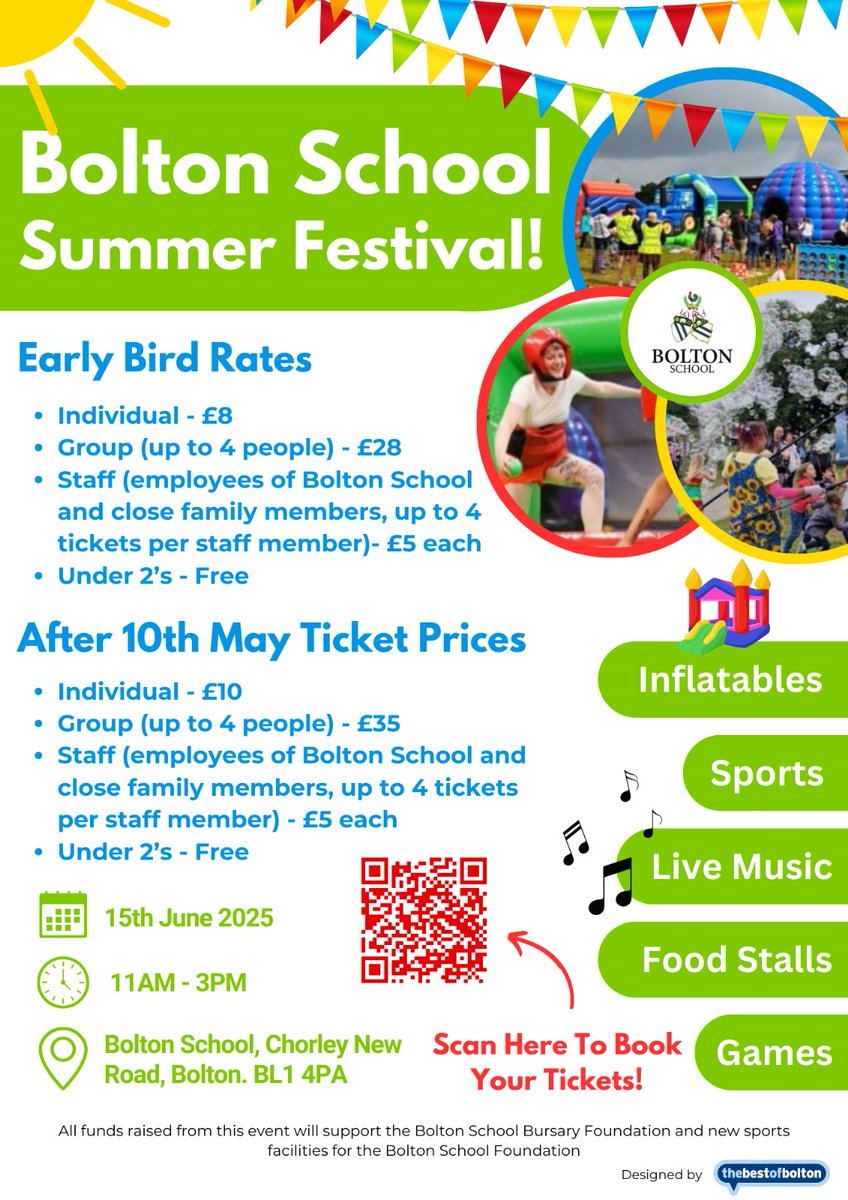 BSBDFriends's tweet photo. The Summer Festival is on Sunday 15 June, 11am-3pm. Book your tickets now. Lots of activities for all ages, and all included within the price of the ticket. There will also be stalls selling food, drinks and other items. Book here https://t.co/snqVvMkDMq https://t.co/wsFftgSiDz