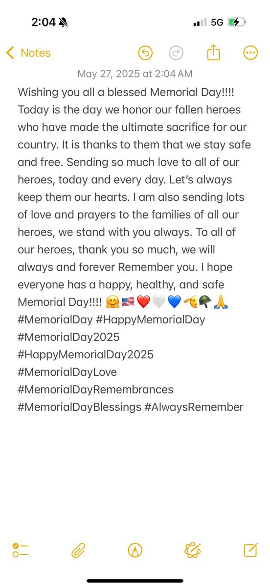Wishing you all a blessed Memorial Day!!!! Today is the day we honor our fallen heroes. We will always and forever Remember you. I hope everyone has a happy, healthy, and safe Memorial Day!!!! 🤗🇺🇸❤️🤍💙🫡🪖🙏 #MemorialDay #HappyMemorialDay #MemorialDay2025 #HappyMemorialDay2025