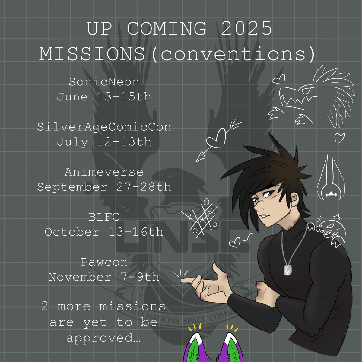 SpartanKay515's tweet image. ๐๏ธPSA. So, for those who are unaware my โMissionโ season (convention season) is upon me & will be very busy leading up to these missions. All art and RP replies will be slow in the mean time. Youโre welcome to follow my main acct/BS for more info.๐๏ธ