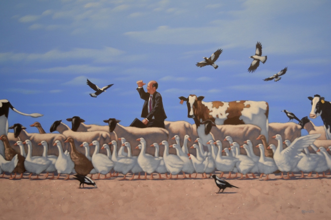 The Visionary            #painting #fineart #Regional #myart #absurdism #ContemporaryArt #australian #commissions #POLITICANs #businessowner #corporate #lawyers #office