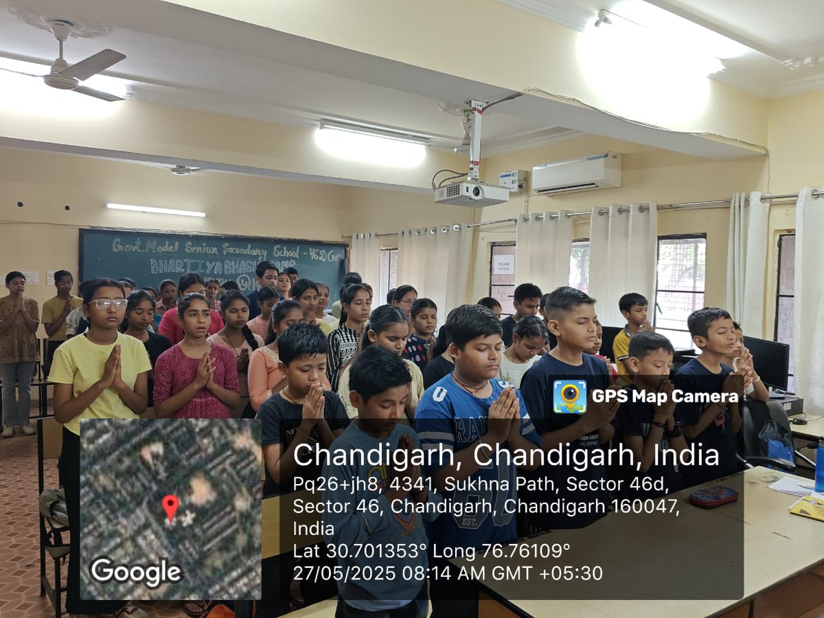 gmsss46d's tweet photo. SECOND DAY OF ODIYA BHASHA CAMP AT GMSSS46 BY MS. BALJINDER KAUR https://t.co/4lxS2VvswY