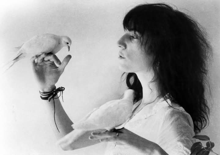 Patti Smith by Robert Mapplethorpe from the Wave photoshoot contained in the Michael Ochs Archives, 1975