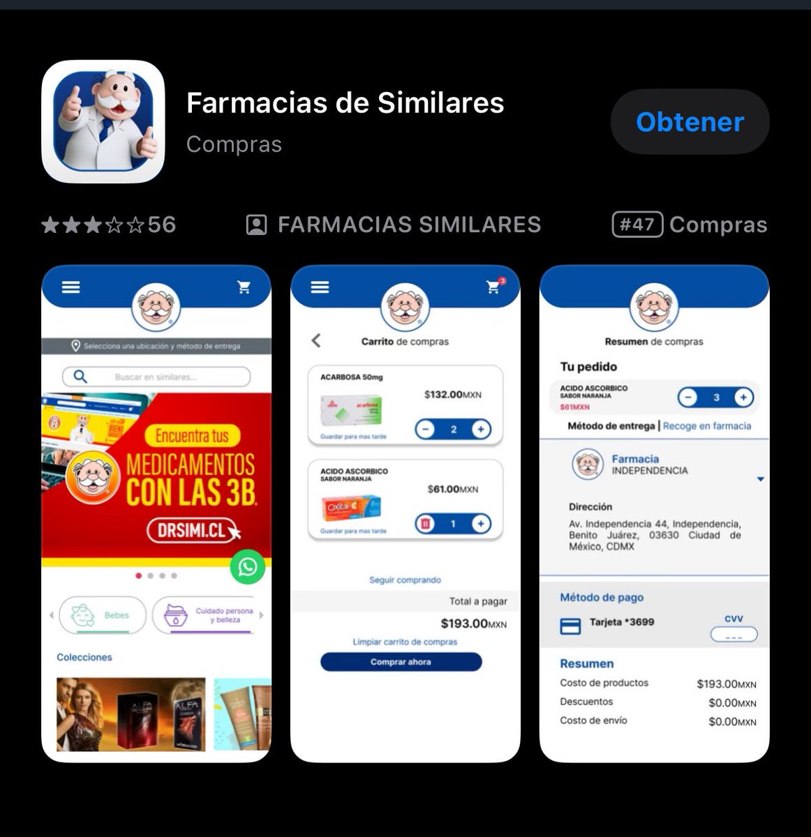 Farmacias similares lo tiene todo, excepto una app de pedidos eficiente 🫩