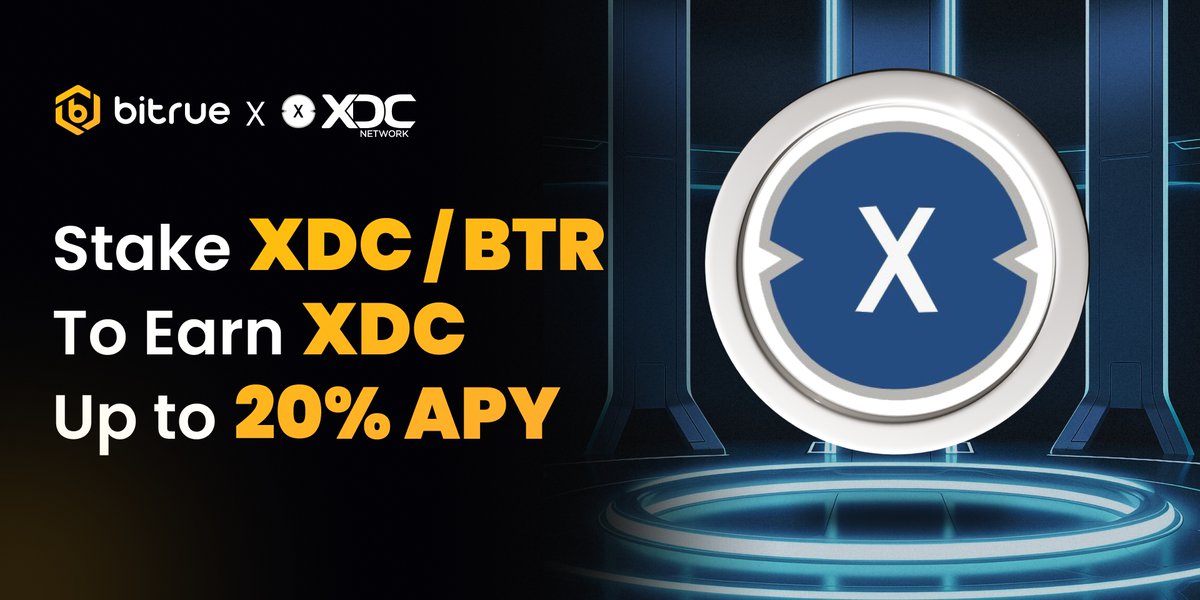 Bitrue (@bitrueofficial) on Twitter photo 📢 Attention $XDC and $BTR hodlers! Earn now with #Bitrue’s New $XDC Staking Pools! <a href="/XDC_Network_/">XDC Network</a>
🔥 Stake $XDC or $BTR and earn up to 20% APY in $XDC!
👉 Start Earning: bitrue.com/staking?cn=399…
👉 New Users: bitrue.com/rewards?cn=399… 📢 Attention $XDC and $BTR hodlers! Earn now with #Bitrue’s New $XDC Staking Pools! <a href="/XDC_Network_/">XDC Network</a>
🔥 Stake $XDC or $BTR and earn up to 20% APY in $XDC!
👉 Start Earning: bitrue.com/staking?cn=399…
👉 New Users: bitrue.com/rewards?cn=399…
