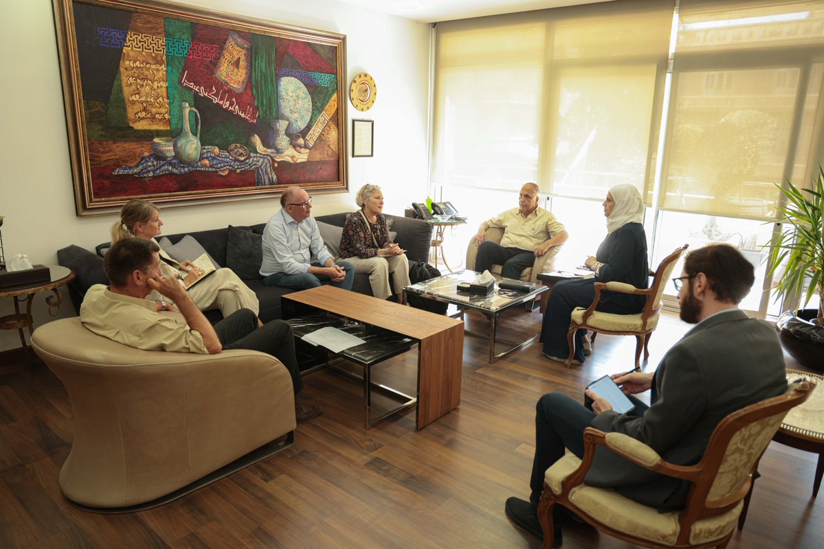 Syrian Red Crescent (@syredcrescent) on Twitter photo On Monday, Dr. Hazem Bakleh, President of the <a href="/SYRedCrescent/">Syrian Red Crescent</a>, met with Jette Joan Runchel, President, and <a href="/AndersLadekarl/">Anders Ladekarl</a>, Secretary-General, of the <a href="/danskrodekors/">Røde Kors</a>. On Monday, Dr. Hazem Bakleh, President of the <a href="/SYRedCrescent/">Syrian Red Crescent</a>, met with Jette Joan Runchel, President, and <a href="/AndersLadekarl/">Anders Ladekarl</a>, Secretary-General, of the <a href="/danskrodekors/">Røde Kors</a>.