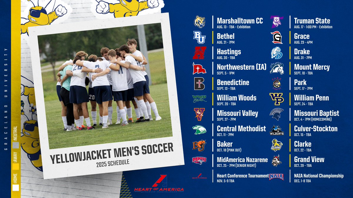 GUjackets's tweet image. BuzzDrop: Yellowjackets Lock In 2025 Men’s Soccer Schedule
gujackets.com/landing/index