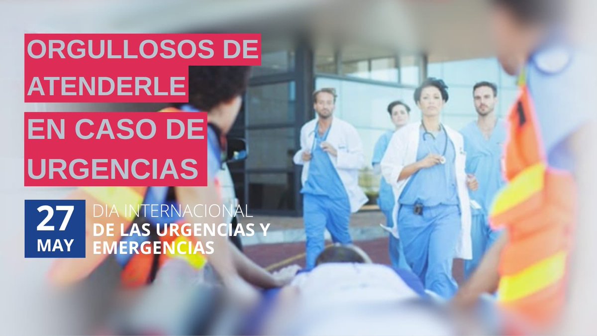 #27M Día internacional de Urgencias y Emergencias

#orgullodeurgenciologo
♥️💙

<a href="/SEMES_/">SEMES</a> 
<a href="/EmergencyDay/">Emergency Medicine Day</a> 
<a href="/EusemY/">EUSEM YEMD</a> 
<a href="/Congreso_Es/">Congreso</a>