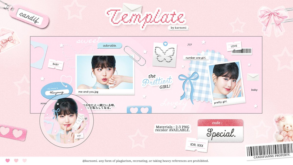 karxomi's tweet image. help repost 🌷

haiii! ada template layout yang bisa kamu jemput nih! prici/dp nya bisa lirik alt ya.. avail untuk file ipv atau psd yaaa. tanya tanya dulu boleh dm xixixi makasih ♡

#zonaba #zonauang