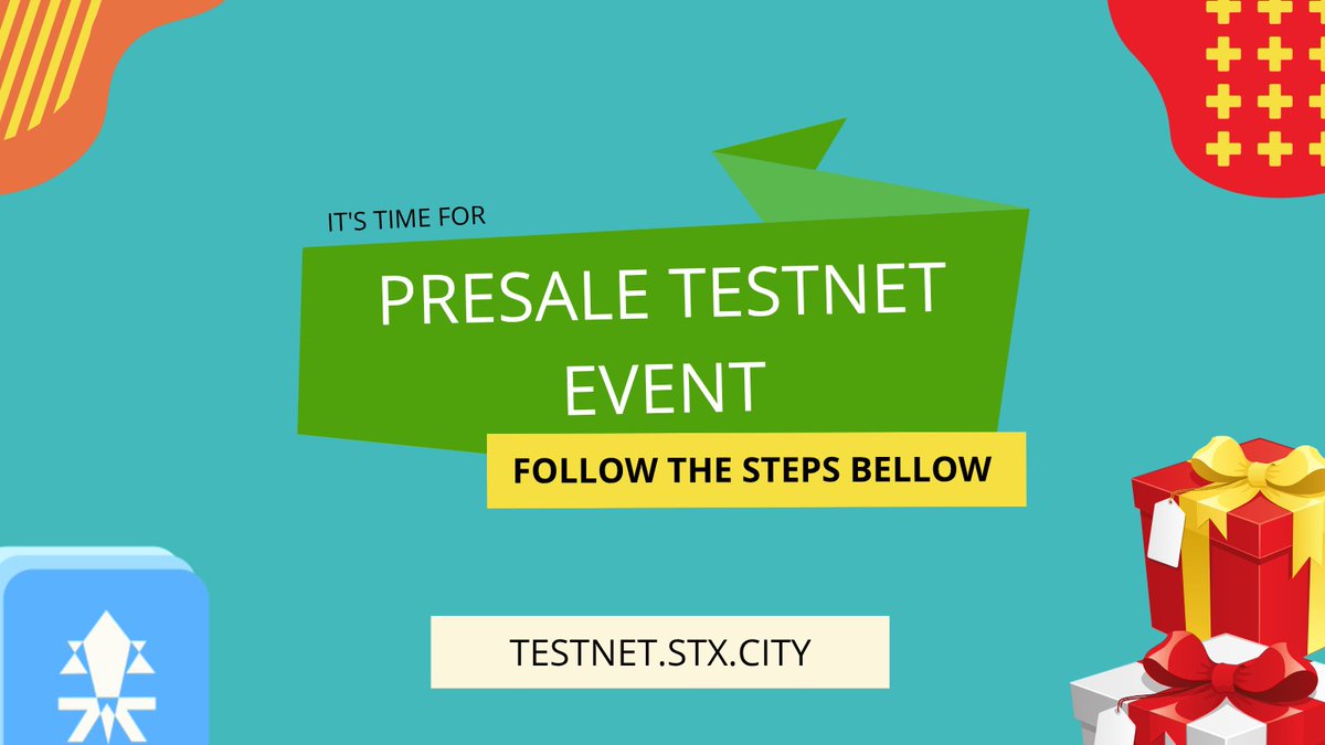 🚀 Join the STX Presale Testnet Event Now! 🌟

Prizes:
🥇 1st Prize: 20 STX
🥈 2nd Prize (3 winners): 10 STX each
How to Join:
- Head to testnet.stx.city to create and complete presales.
- Score points: Earn 1 point for every STX raised in finalized presales.
- RT and post