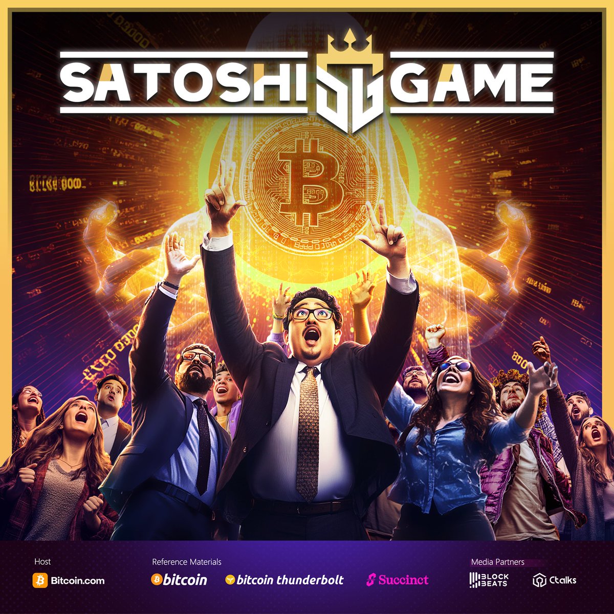 BitcoinNews's tweet image. Introducing The SATOSHI GAME: Bitcoin’s first global knowledge showdown.
Hosted by @bitcoinnews, livestreamed worldwide.
11 participants, only 1 winner.
🗓️: May 30 — Global livestream.