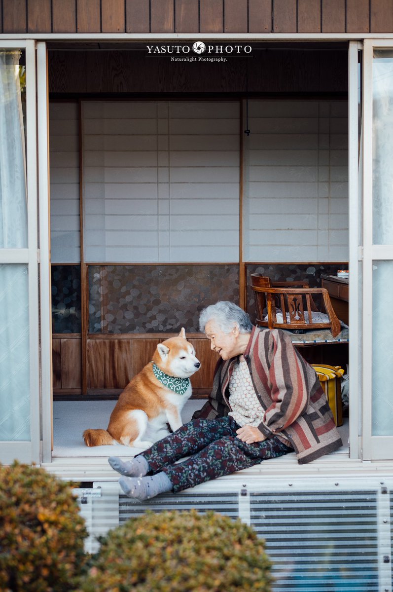おばあちゃんと福ちゃん。