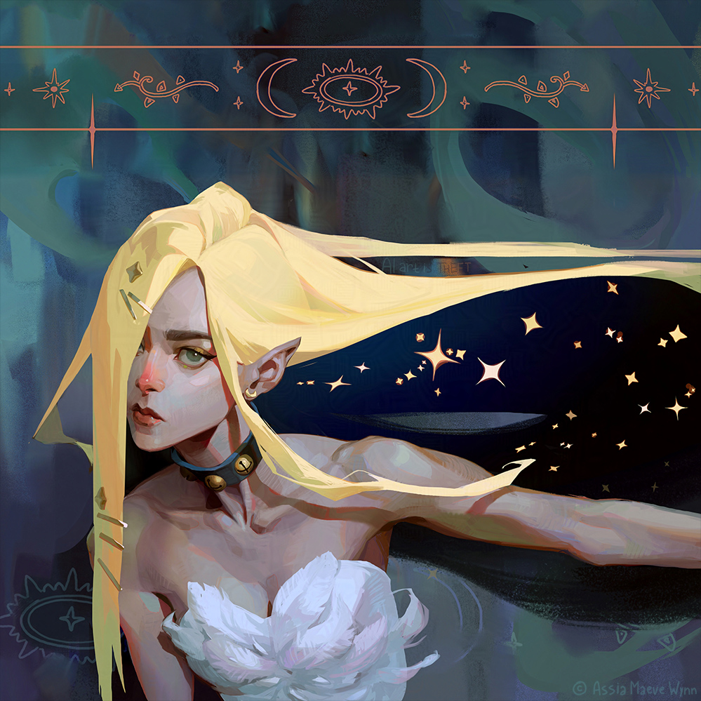 assiamay_draws's tweet image. Artwork I made in January😅