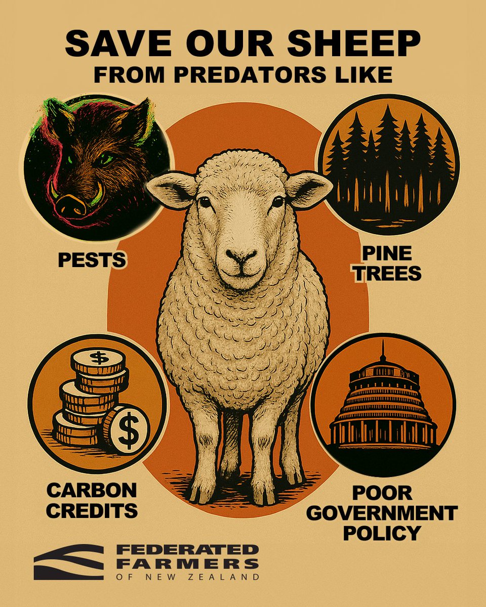Kiwi sheep farmers are in crisis – and we can’t face it alone. Sheep are quickly becoming an endangered species in New Zealand. Their main predators? Pines, pigs, and poor Government policy.
