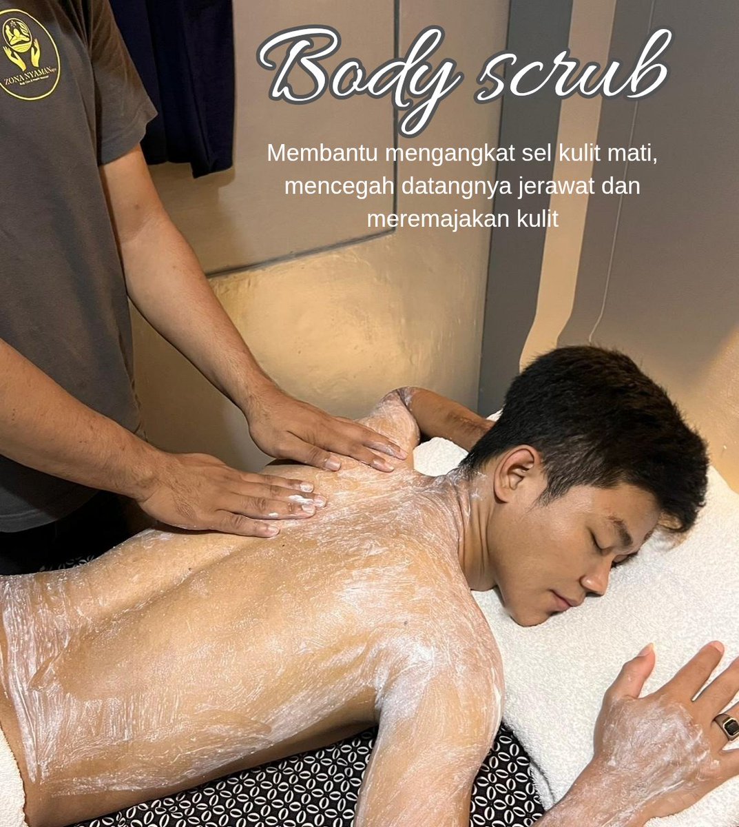 vanosinyo11's tweet photo. BODY SCRUB

ZONANYAMANspa
body care &amp; health massage 
OPEN : 10.00 - 22.00
Reservasi :
 https://t.co/mQUIj3KeAc

#pijatjogja #pijatpangilanjogja #pijatpriajogja #pijatfamily #massagejogja
#explorejogja #pijatsehat #pijatlulur #pijatrecomended https://t.co/zFzcxBAkzo