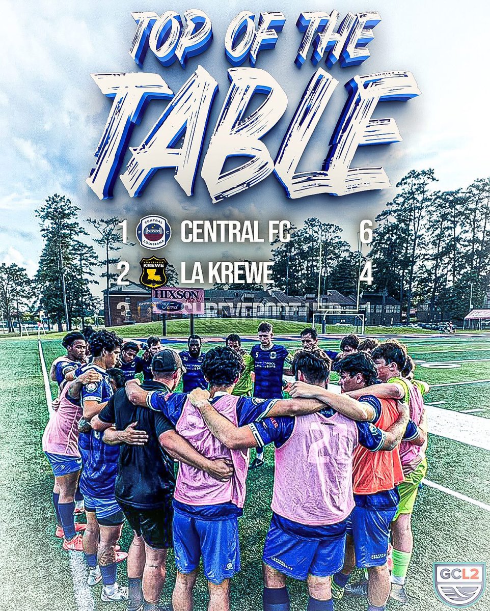 cenlafc's tweet image. 🔝 after ✌️

After two successful home games, we’re traveling to our southern neighbors this weekend to face LA Krewe in Lafayette.

Top of the table clash and certainly an important matchup as we near the halfway line in the season 🗓️

Let’s keep the momentum going 💪

#cenlafc