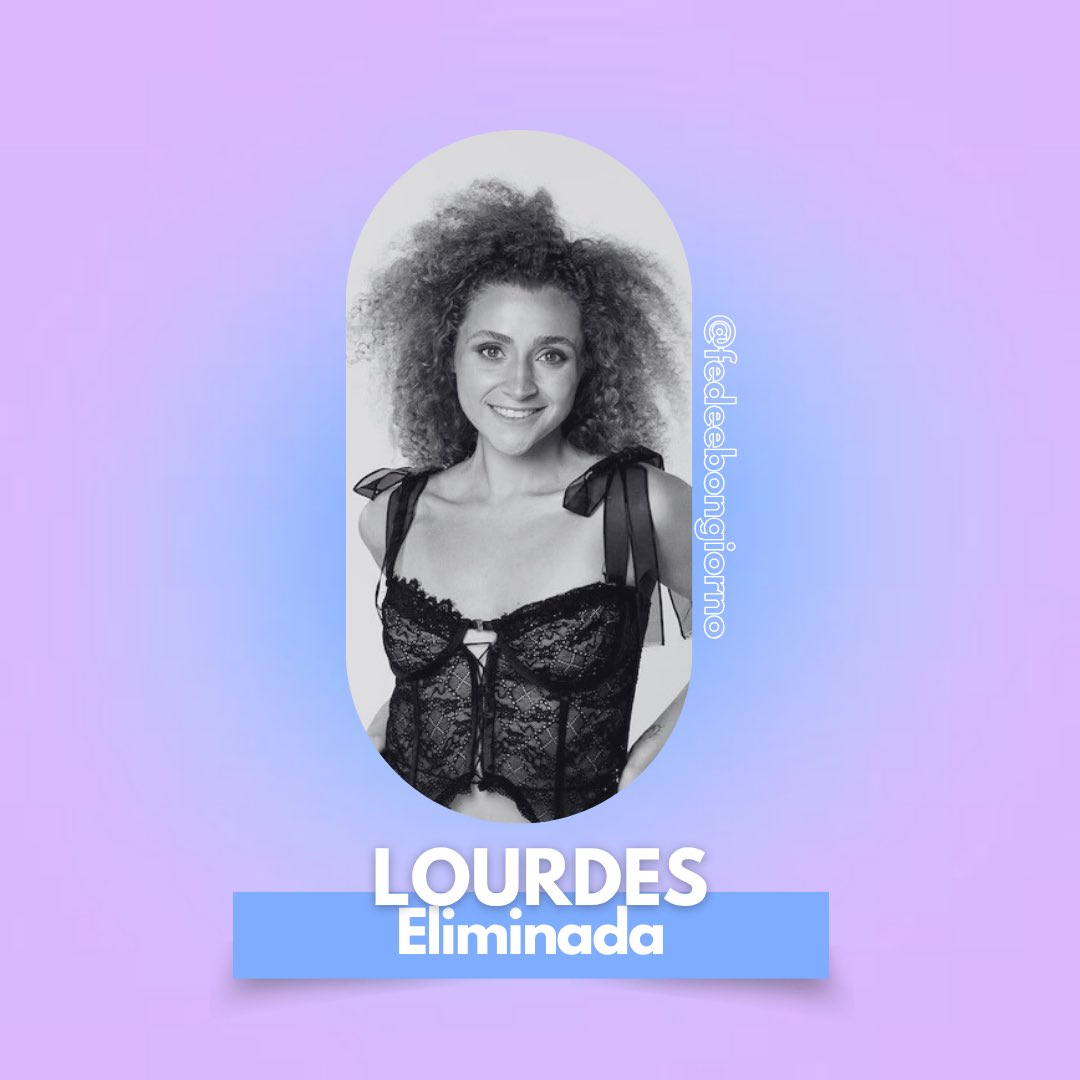 fedeebongiorno's tweet photo. 👁️ La nueva eliminada de #GranHermano es LOURDES https://t.co/lQjWrBM3Hm