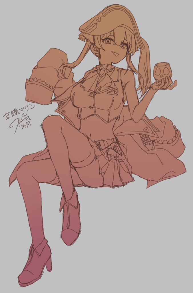 #マリンのお宝  #宝鐘マリン
🏴‍☠️🚣‍♀️『マリンの下で働きたいのぉ？』