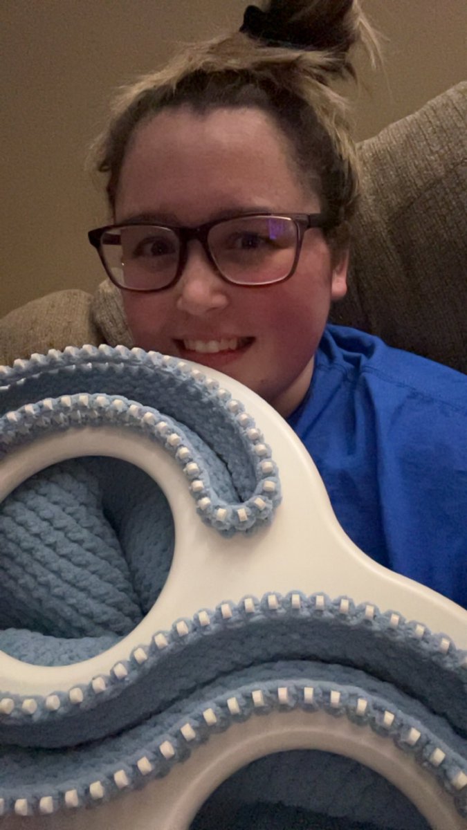 lethalfeather's tweet photo. After a long day on the sailing the seas with a friend, little lethal and I are working on making a blanket together. https://t.co/6Q7I0npsVY