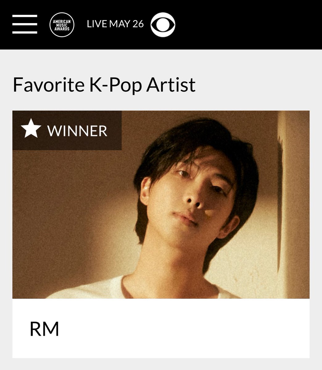 btsarmycol_'s tweet photo. 🏆 #RM ganó el premio a “Favorite K-pop Artist” en los American Music Awards 2025! 🇺🇸

¡Felicidades RM! 😭💜🔥

#RM #AMAs2025 #Kpop #BTS #ARMY https://t.co/pLkDtMDLxu
