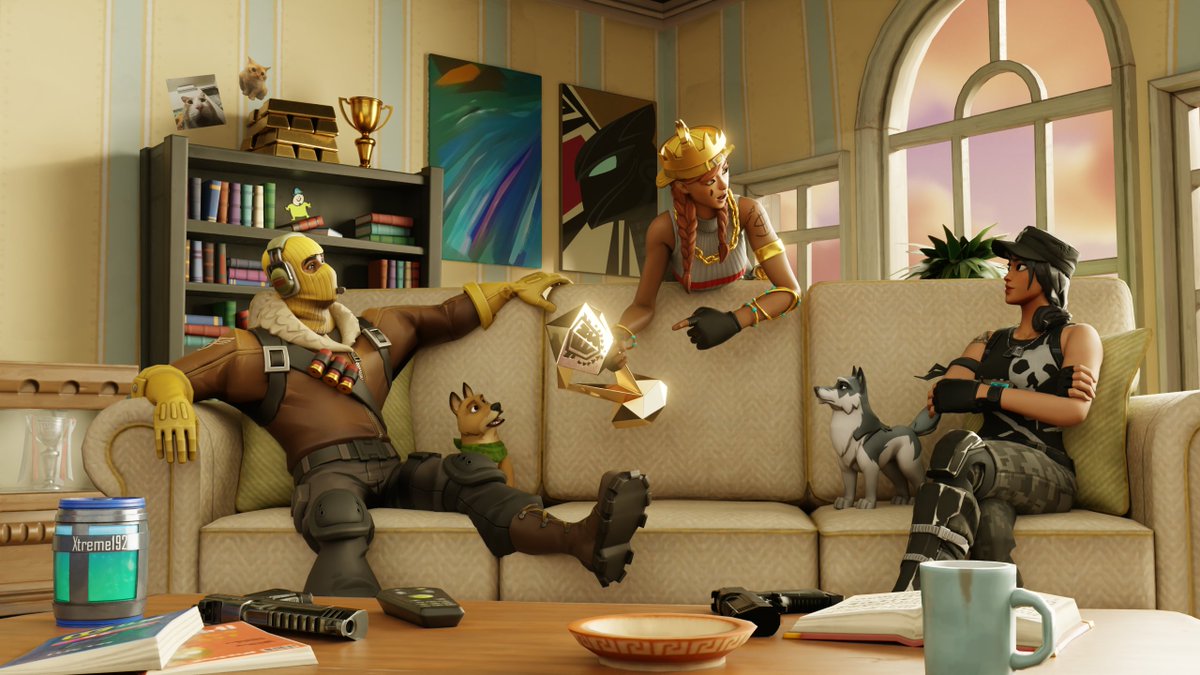 xtreme_192's tweet image. Guess who&apos;s finally getting her trophy? 
(are you sure)

Raptor, Aura, and Survival Specialist
#Fortnite #FortniteArt #FortniteGalacticBattle #Blender
