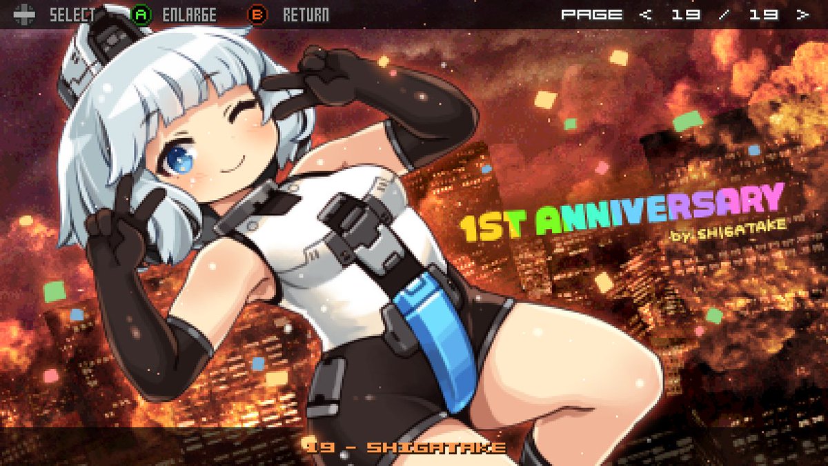 ✨🎉祝・リリース1周年🎉✨
記念アップデートを実施しました（ver.1.2.1）
（スキャンラインモード・イラストの追加）
#デビルブレイド #DevilBlade #Shmup
store.steampowered.com/app/2882440/