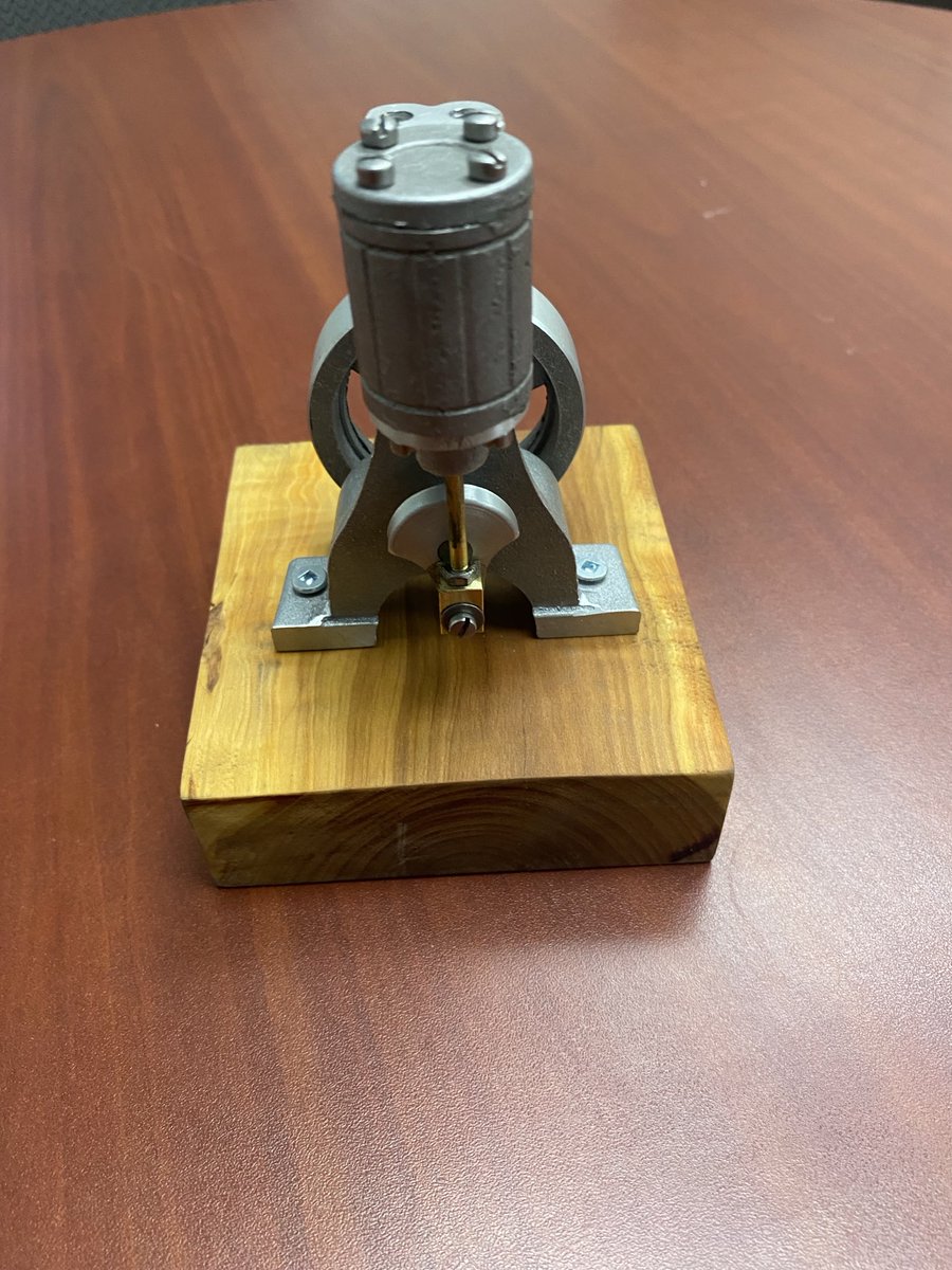 Proud of Wolverine Silas for creating this miniature steam engine as an extra project in Manufacturing class!