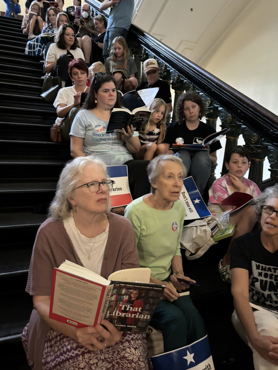 TXFReadomFighters (@freadomfighters) on Twitter photo We spent Memorial Day with <a href="/TFN/">Texas Freedom Network</a> at a Capitol read in. Today it was SB13 and tomorrow HB3225 which attacks public libraries. Keep calling your Senators about 3225. <a href="/AuthorsABB/">AuthorsAgainstBookBans</a> <a href="/studentsengaged/">SEAT at the Table</a> <a href="/TXFreedomRead/">TX Freedom to Read Project</a> We spent Memorial Day with <a href="/TFN/">Texas Freedom Network</a> at a Capitol read in. Today it was SB13 and tomorrow HB3225 which attacks public libraries. Keep calling your Senators about 3225. <a href="/AuthorsABB/">AuthorsAgainstBookBans</a> <a href="/studentsengaged/">SEAT at the Table</a> <a href="/TXFreedomRead/">TX Freedom to Read Project</a>