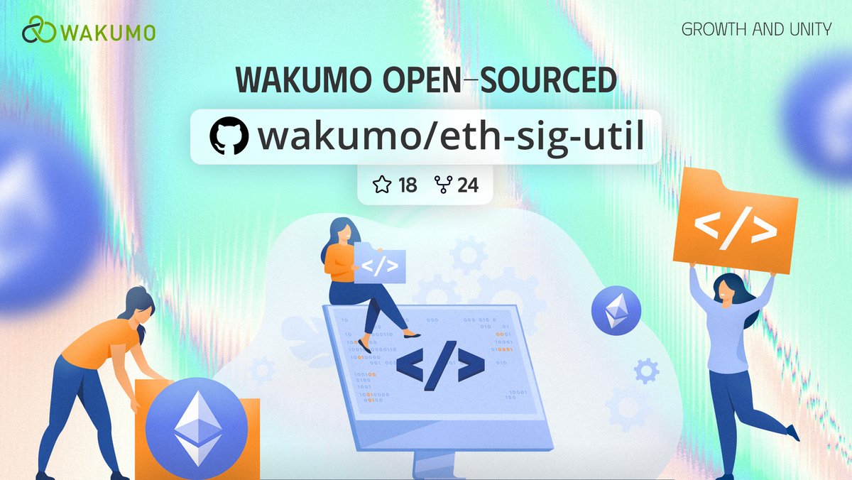 WakumoVietnam's tweet photo. 🚀 Wakumo open-sourced eth_sig_util — a Dart library for Ethereum signature handling, built to support our project Avacus.
 🔐 Features include:
🔹 EIP712 typed data signing (v1 & v4)
🔹 Message & personal message signing
🔹 Signature recovery (personal_ecRecover)
Inspired by ethereum_util but updated, maintained, and ready for modern use.
🛠️ Explore the repo: https://t.co/zyuc0QBC7e