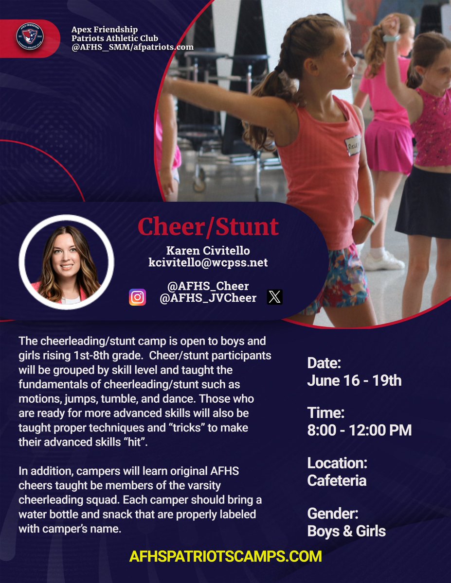 Apex Friendship Patriots Athletic Club tweet media