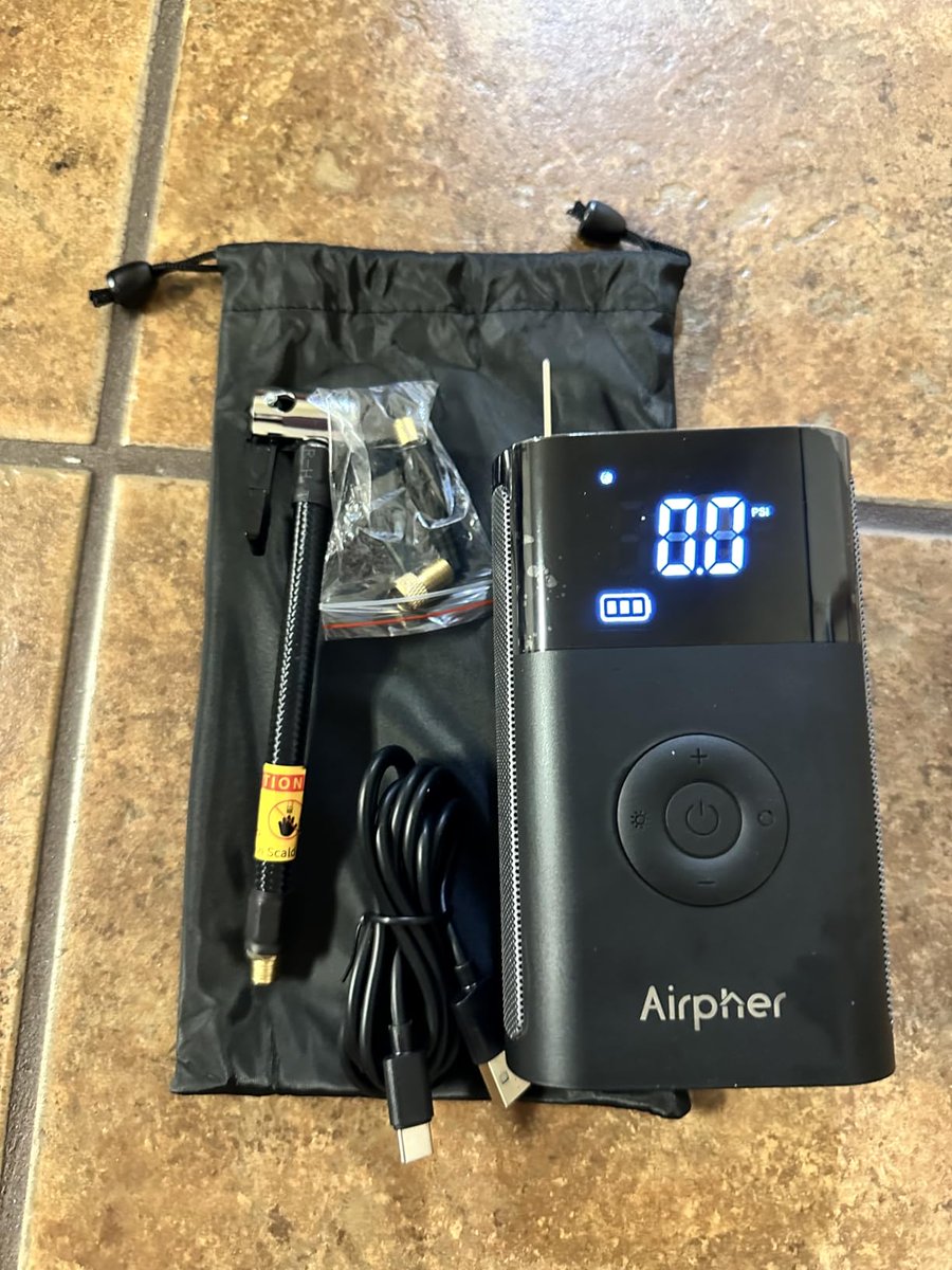 airpher_us's tweet image. Airpher Portable Air Compressor  🔥

✅ Blasts air 2.5X faster than hand pumps (RIP sore arms!)
✅ 150PSI precision for car tires, bikes,etc.
✅ Portable usb charging👏

$59.99
amazon.com/dp/B0CCV97J8Q

#DadTech #SummerEssentials #LifeHack #TireHero #PortablePower #airpher
📸JD