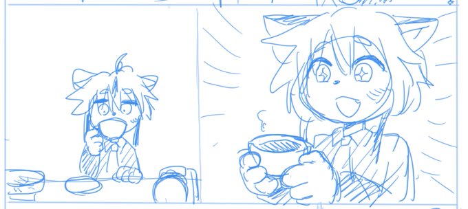 コーシーを淹れて飲む灰島ちゃん(マサノブ)です。 