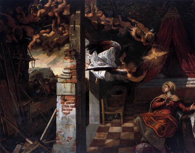 The Annunciation #artbots #tintoretto