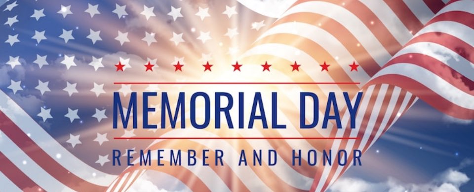 Memorial Day is a day to always remember our fallen hero’s, and  to thank all our Veterans and their families!