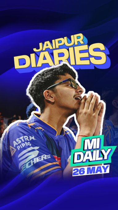 A hard-fought game in Jaipur that didn't MI's way ⚔ 📹 Credits: Twitter/mipaltan